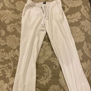 Jaanuu White Skinny Pant Scrubs Size S
